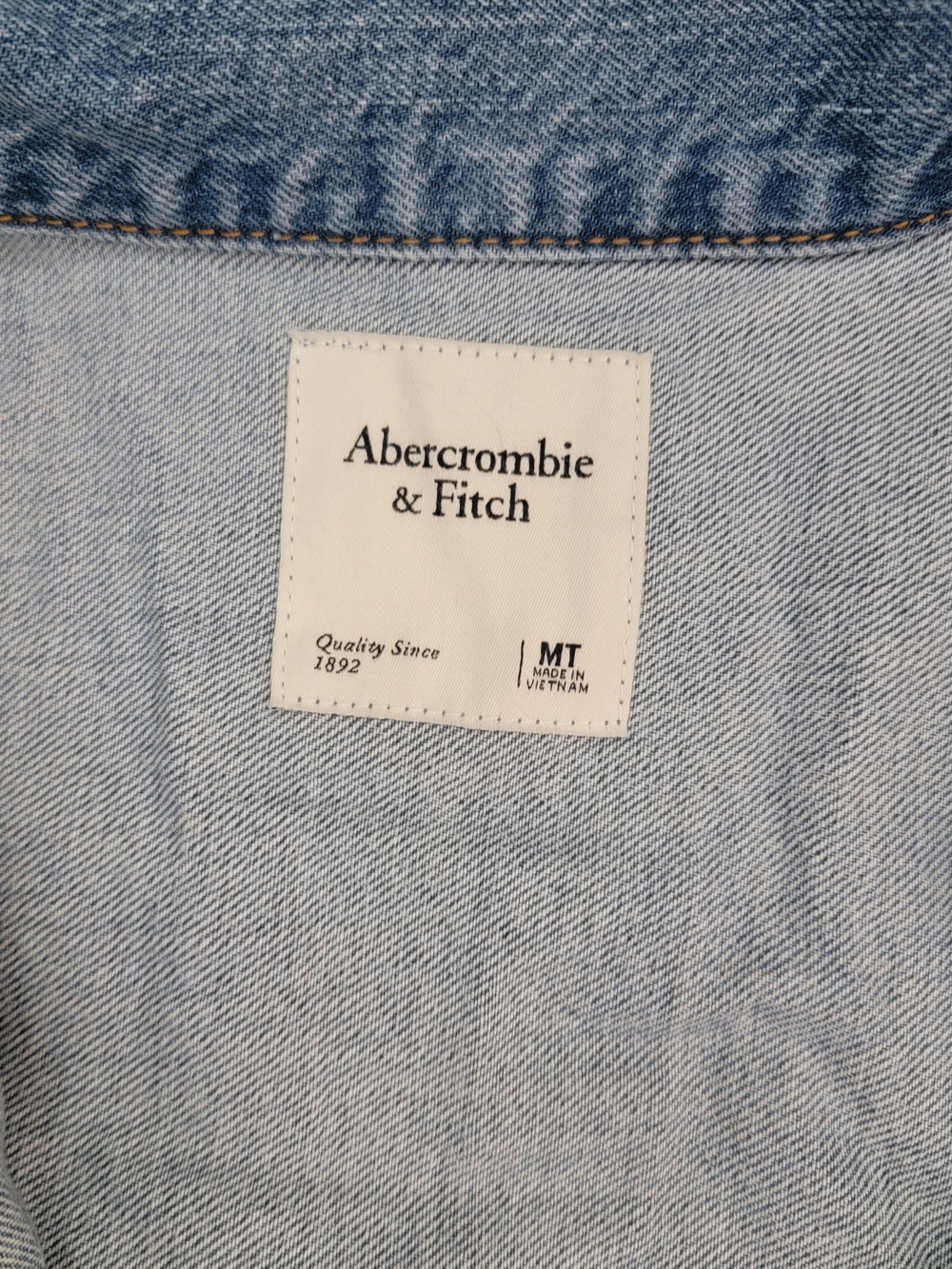 ✨NEW Abercrombie & Fitch 90s Denim Jumpsuit Women's Size M Wide Leg - Picture 5 of 11